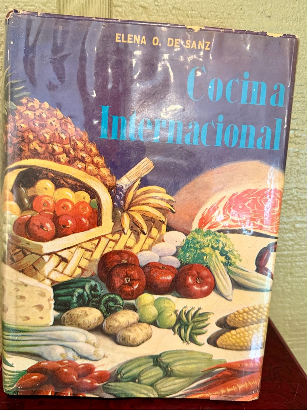 1965 Cocina Internacional Elena Ocampo De Sanz Vintage Spanish Cookbook HC DJ